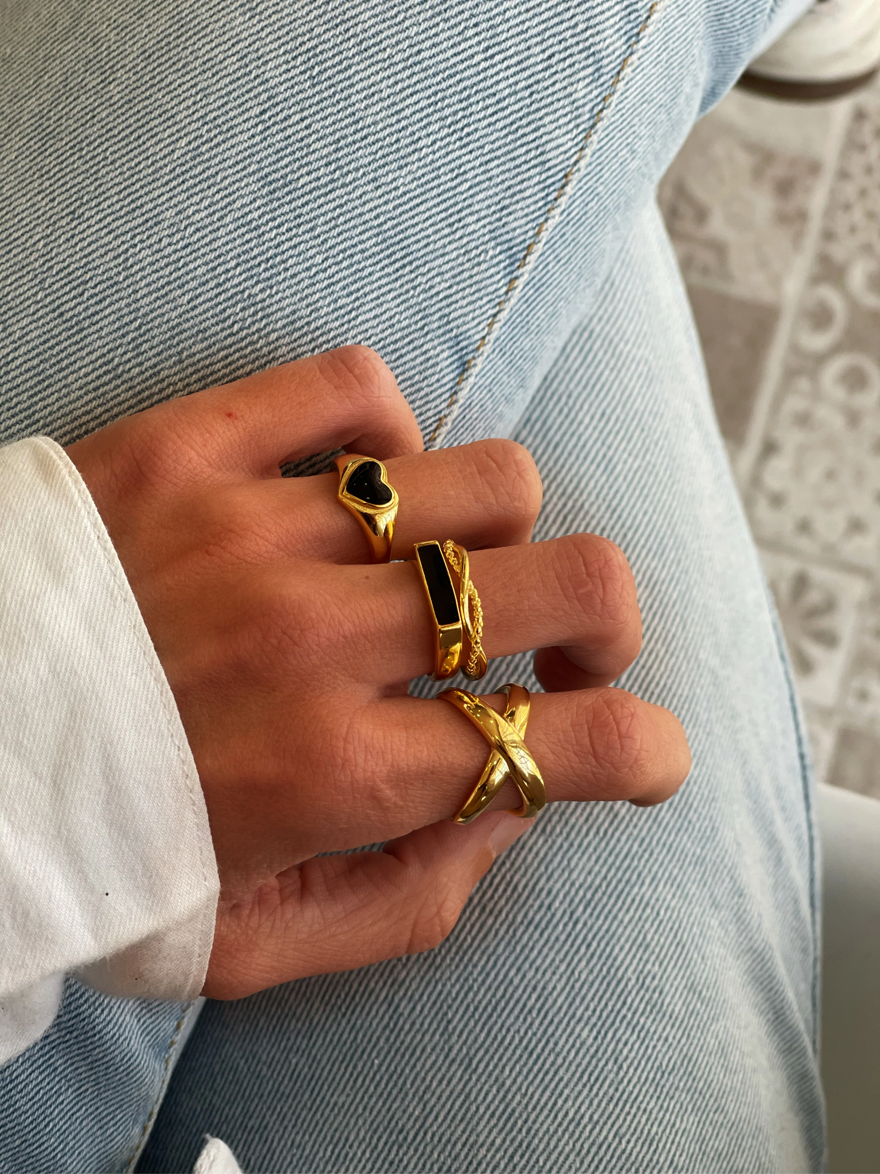 Anillo big cross Silver - Image 2