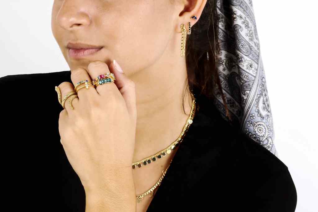Anillo circonita multicolor - Image 3