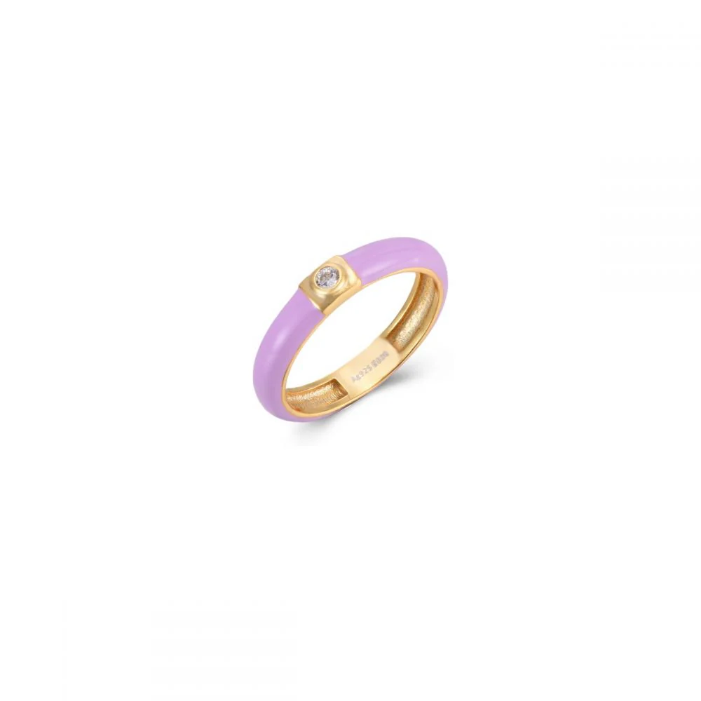 Anillo Enamel Lavanda