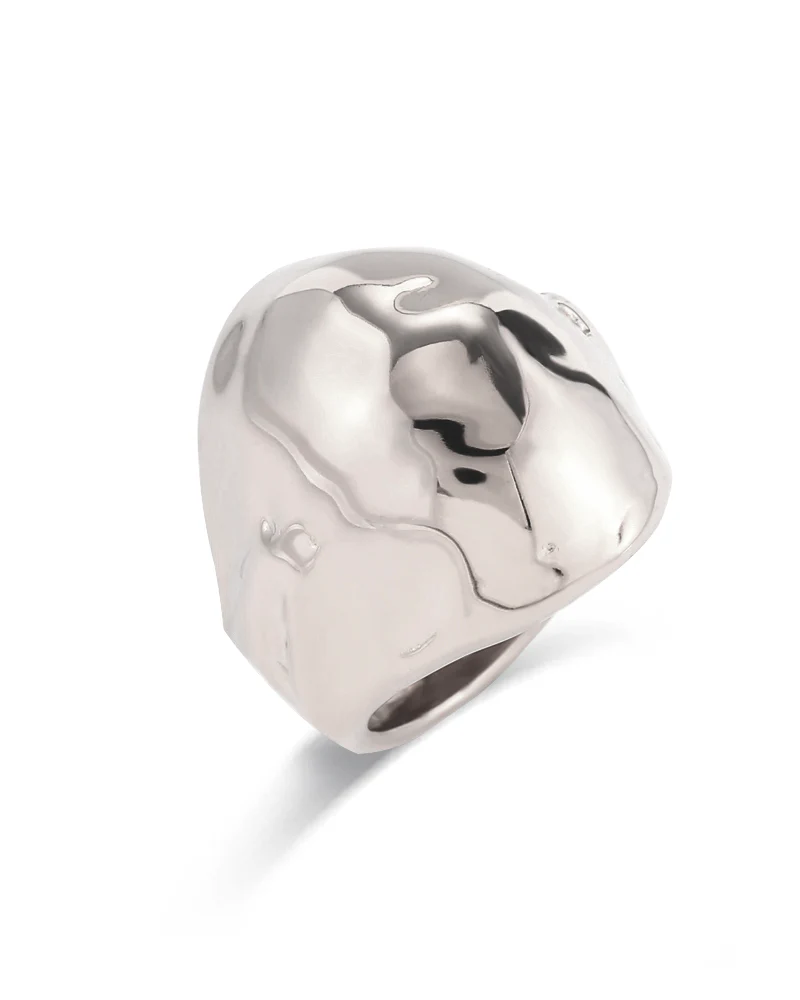 Anillo Martilleado Big Silver