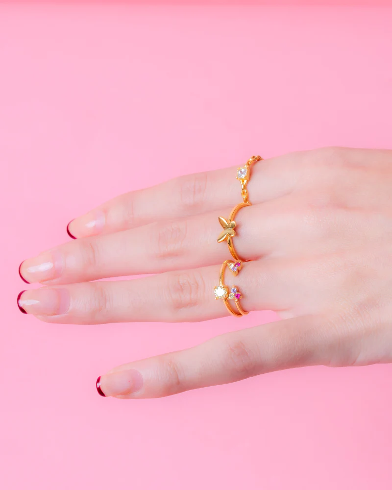 Anillo Mini Chain White - Image 3