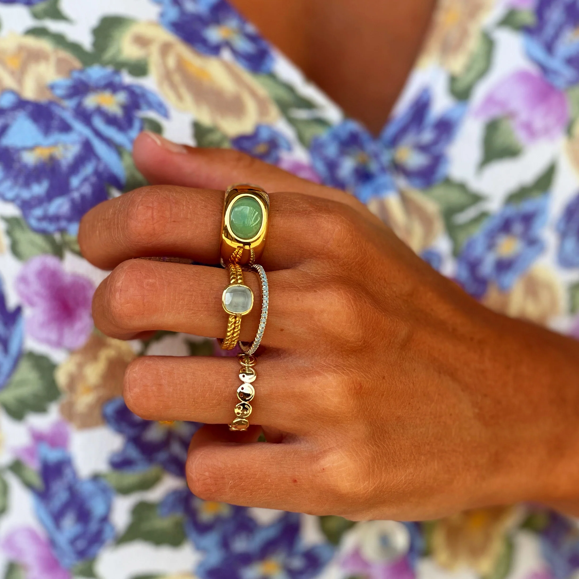 Anillo Olive Green Acero - Image 2