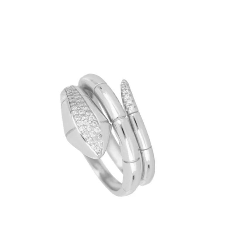 ANILLO SHINE SNAKE SILVER
