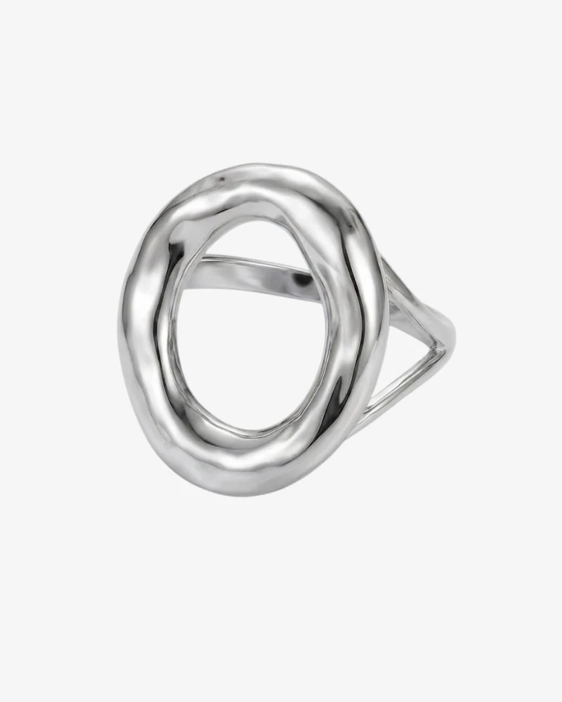 Anillo small round silver