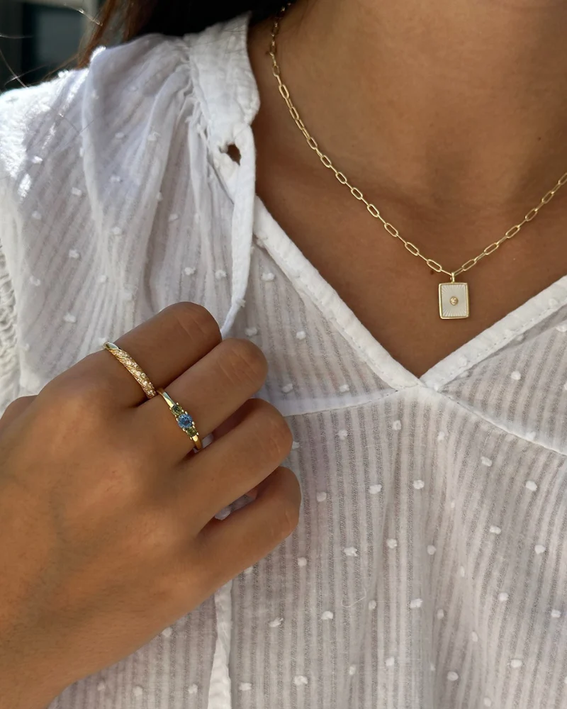 Anillo Trenzado circonitas - Image 3