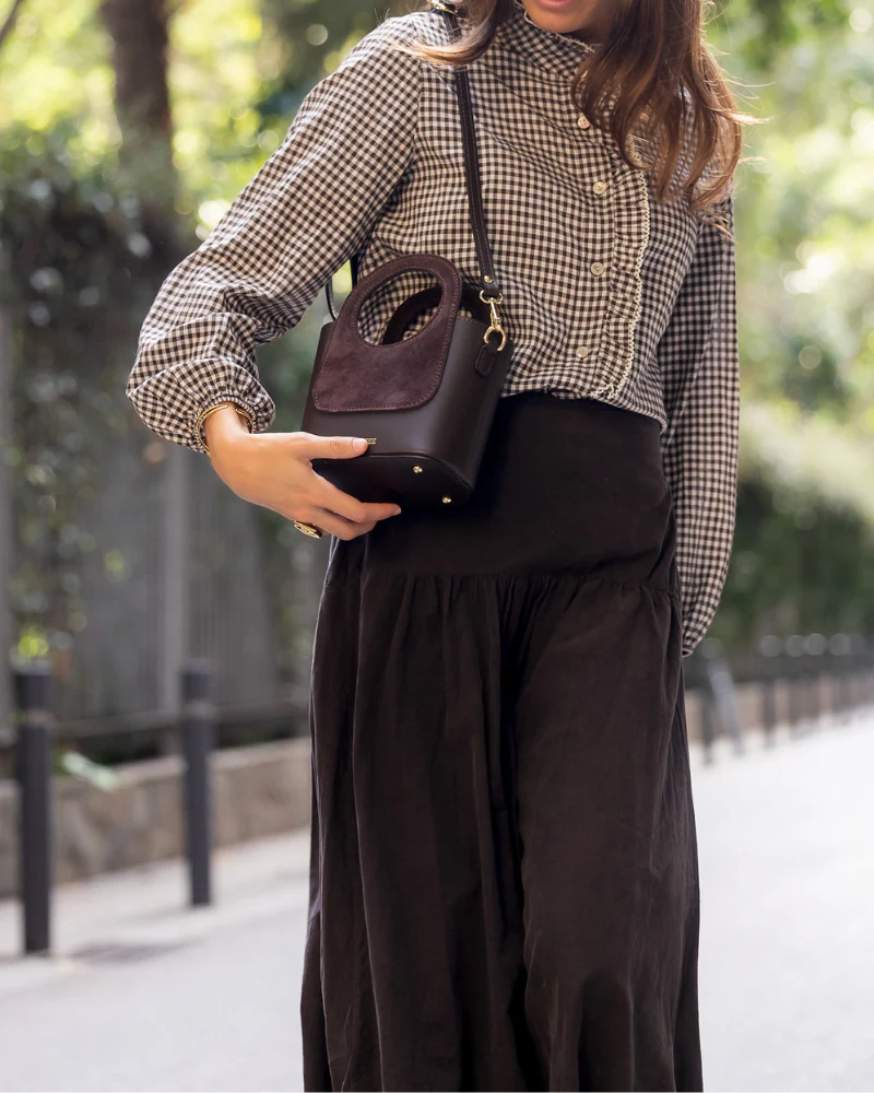 Bolso Lola ante marrón - Image 3
