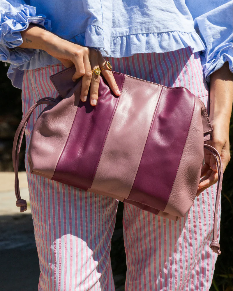 Bolso Martina pink stripes - Image 6