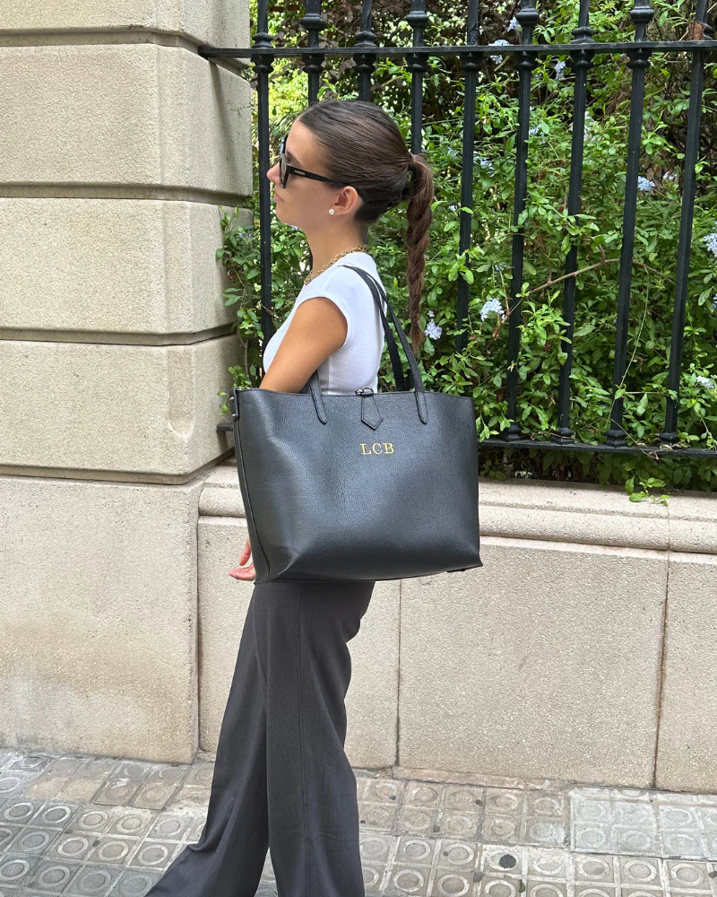 Bolso Shopping bag leather Black - Image 4
