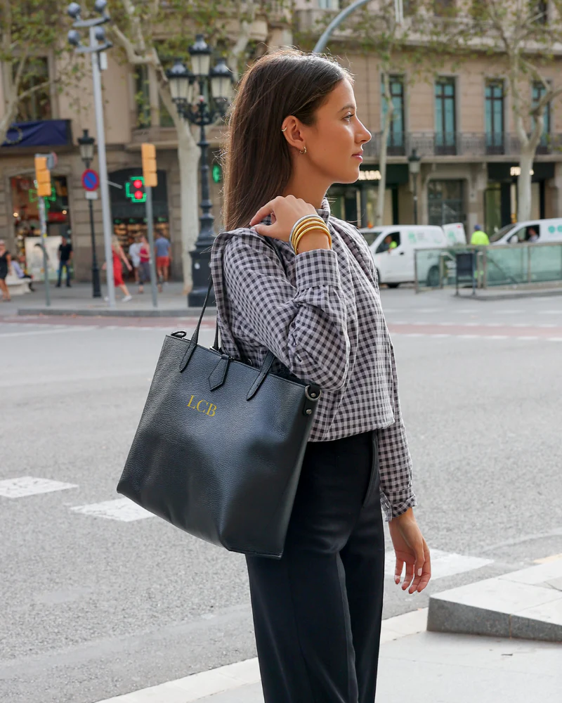 Bolso Shopping bag leather Black - Image 5