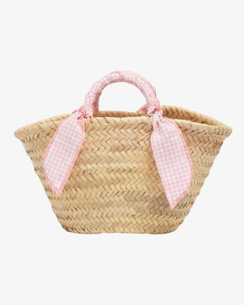 Capazo mini Vichy rosa - Image 2