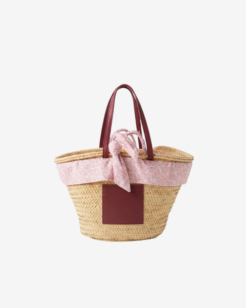 Capazo pink flowers - Image 2