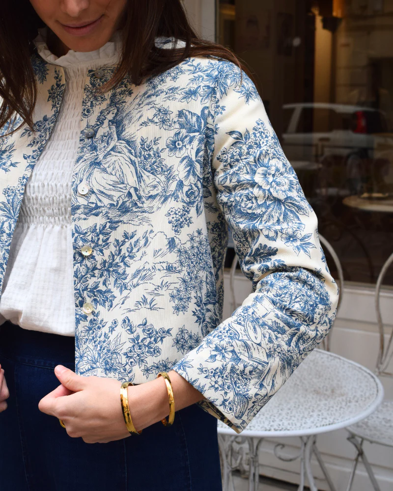 Chaqueta Toile de Jouy Azul - Image 3