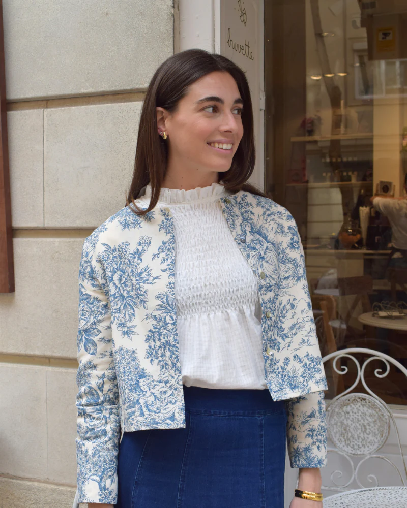 Chaqueta Toile de Jouy Azul - Image 4