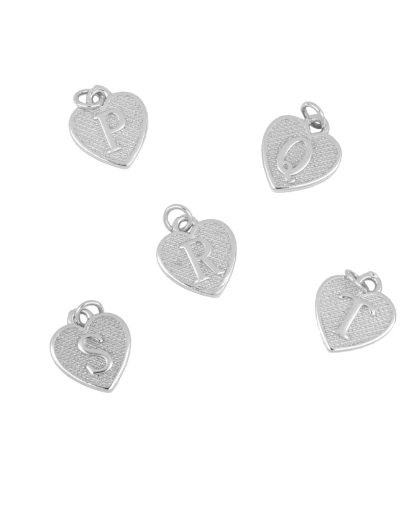 Charm inicial corazón Silver - Image 4