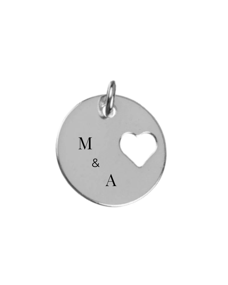 Charm plaquita corazón personalizable - Image 5