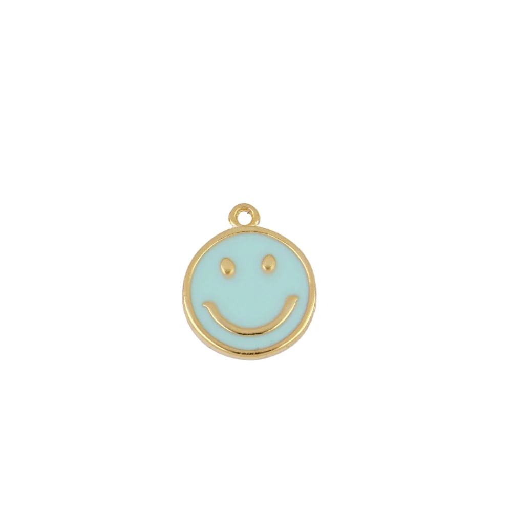 Charm Smile enamel turquesa