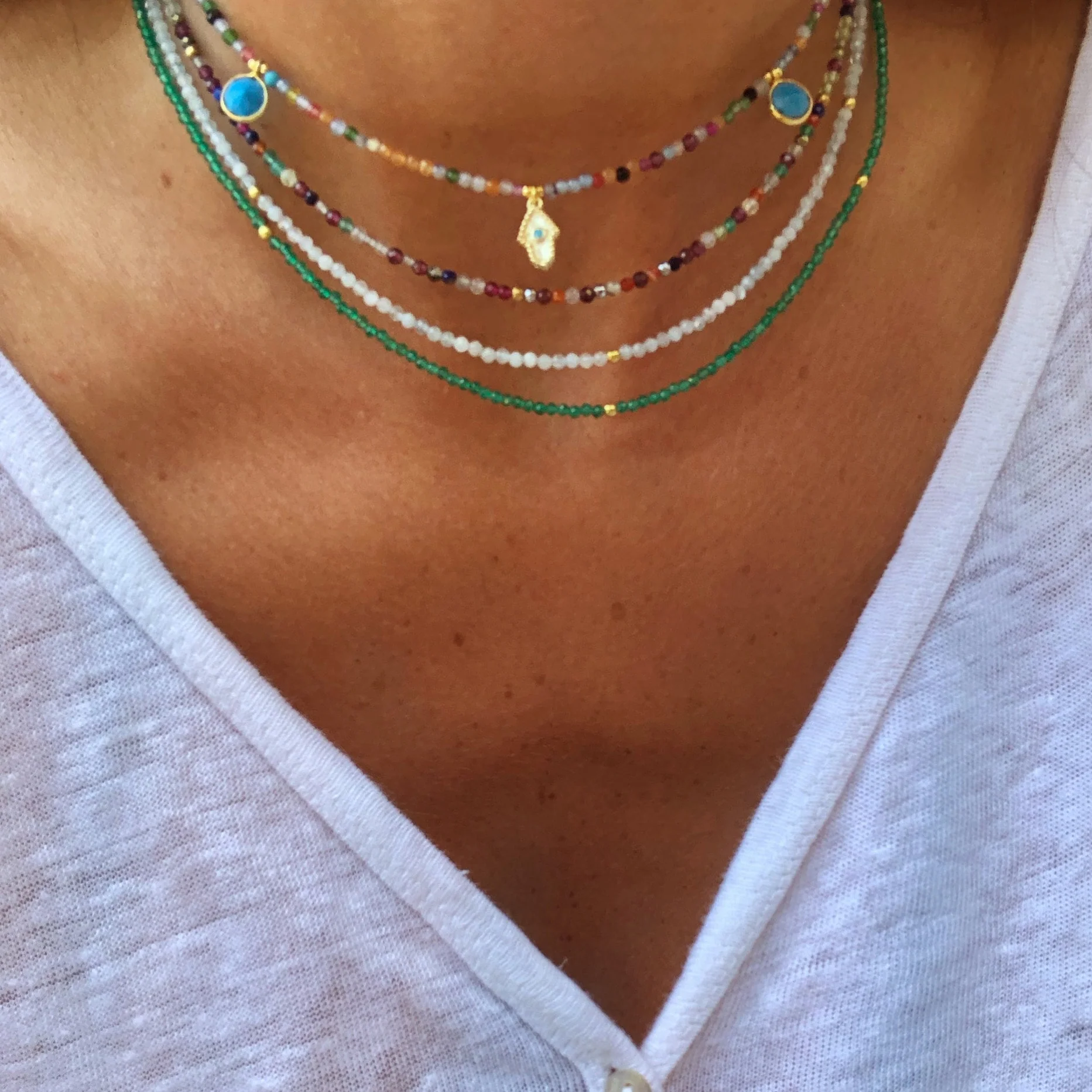 Chocker mineral Ónix verde - Image 2