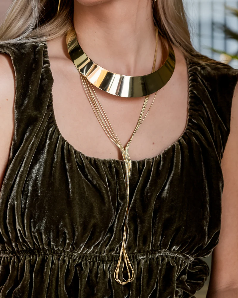 Chocker Oval Gold - Image 2