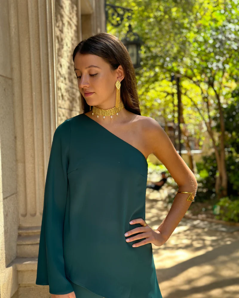 Choker Classic Golden Crochet - Image 7