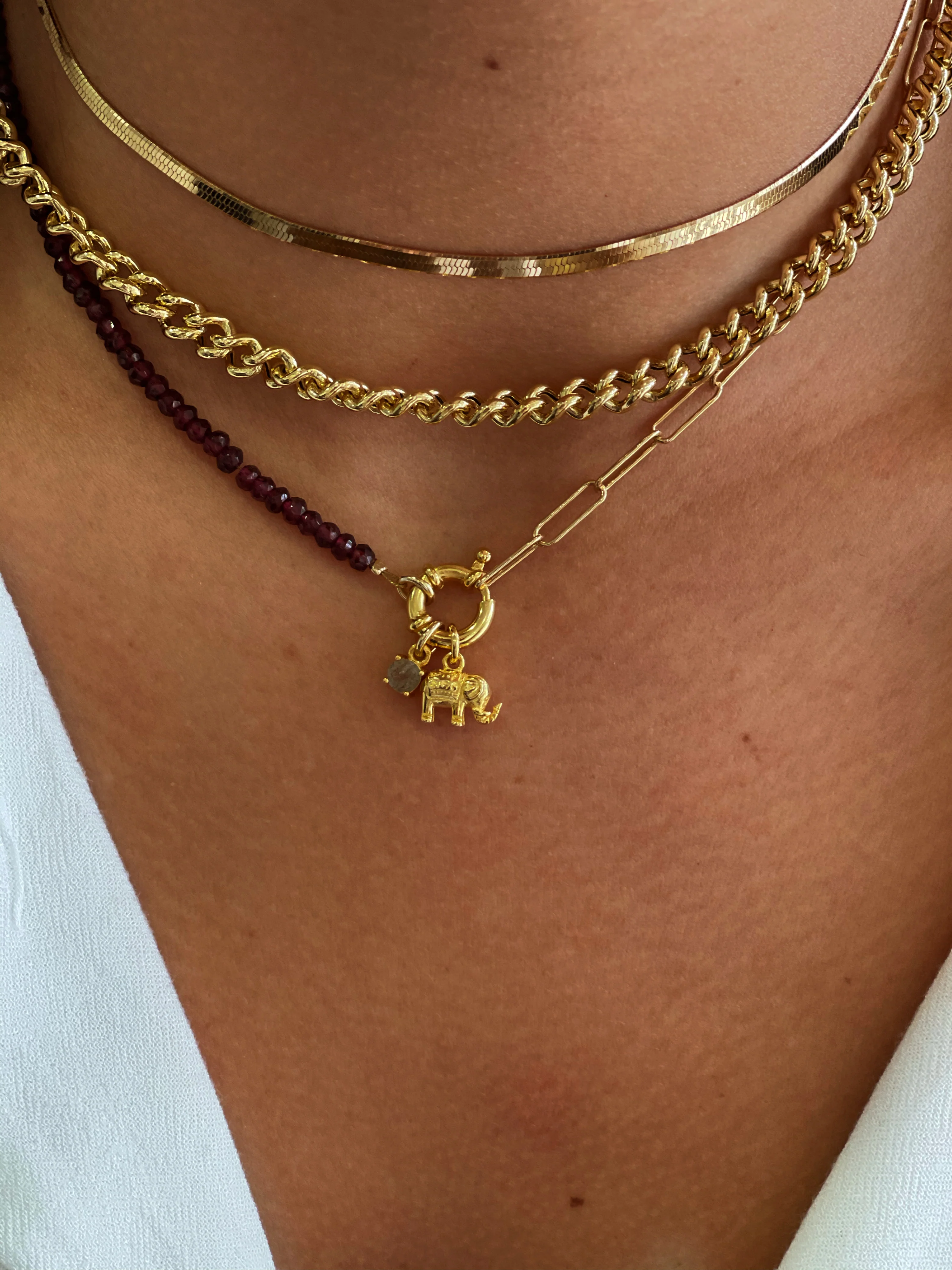 Collar Annie combinado granate - Image 2
