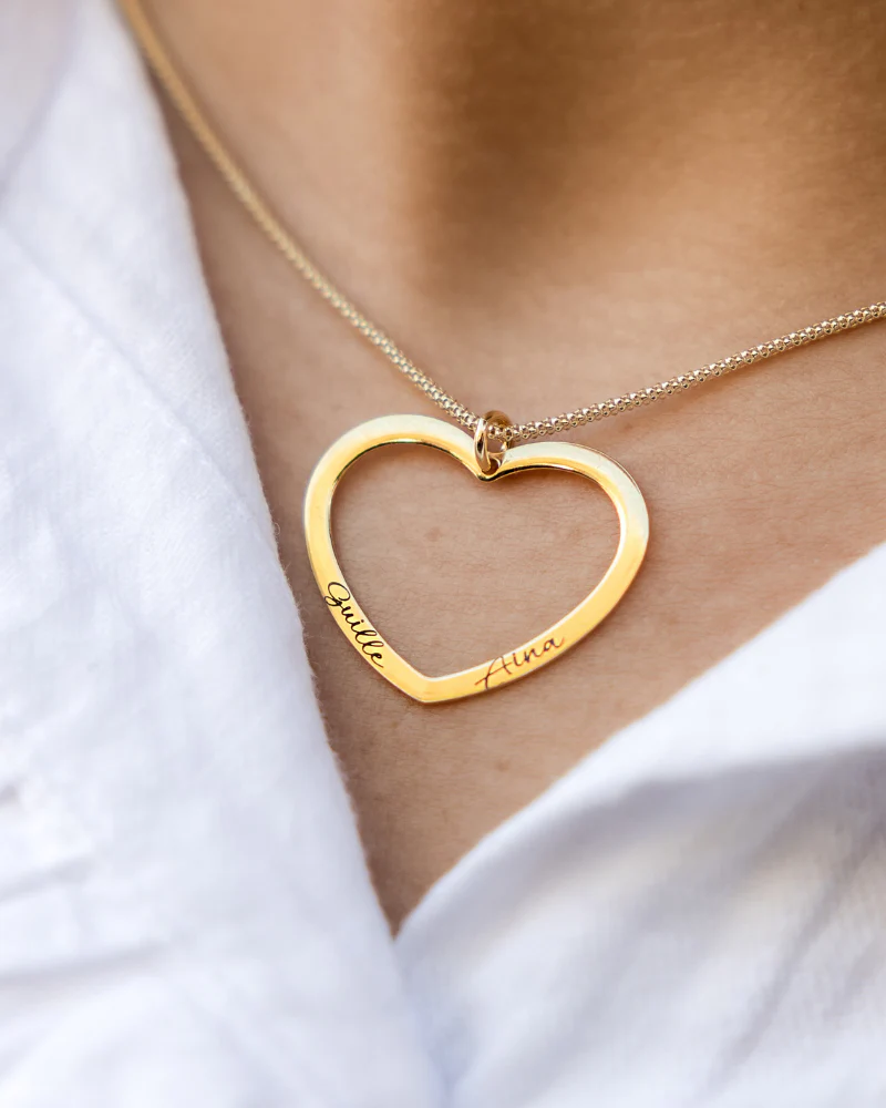 Collar Big Heart grabado - Image 3
