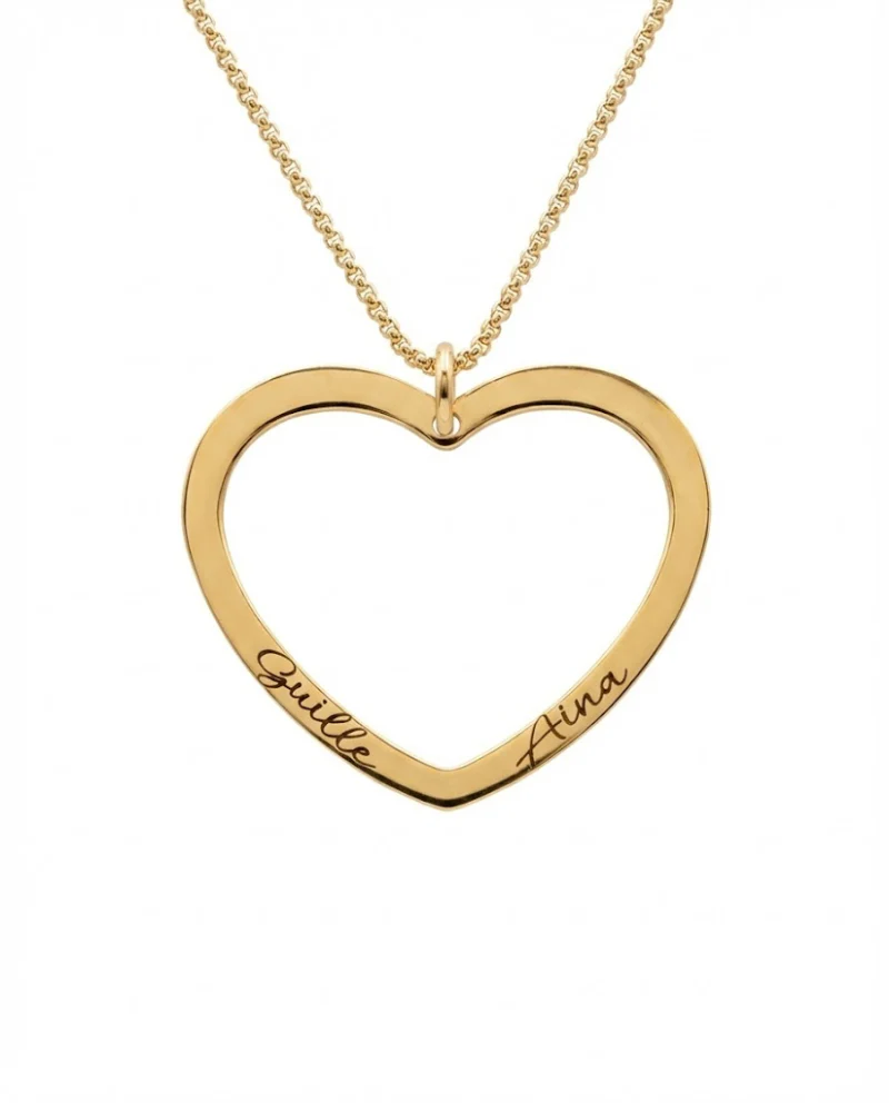 Collar Big Heart grabado - Image 4