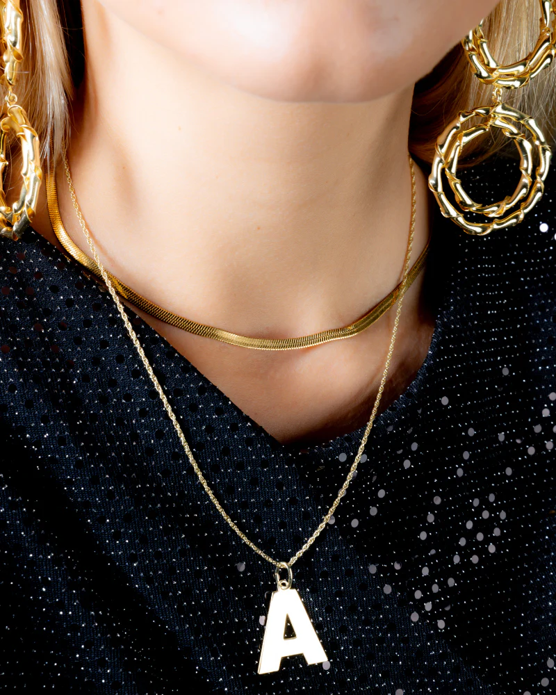 COLLAR BIG INITIAL SILVER - Image 3