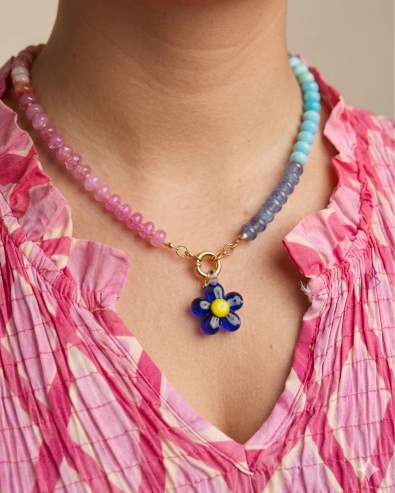Collar Blue Flower - Image 3