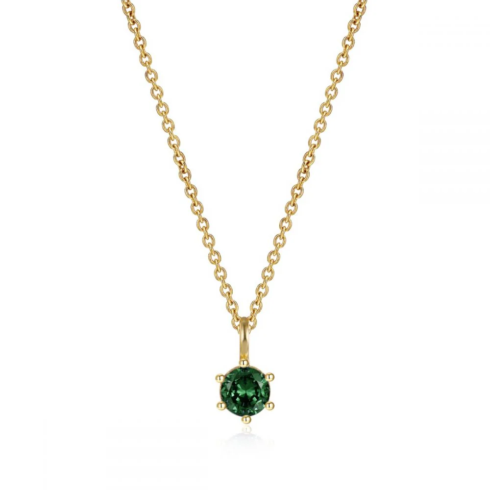 Collar circonita verde