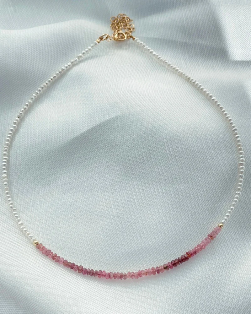 Collar classic turmalina rosé