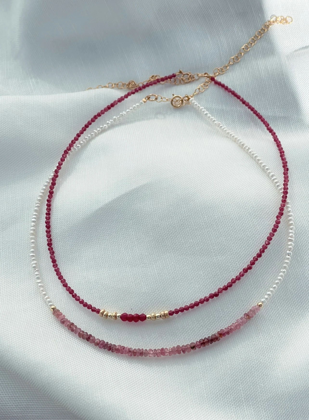 Collar classic turmalina rosé - Image 3