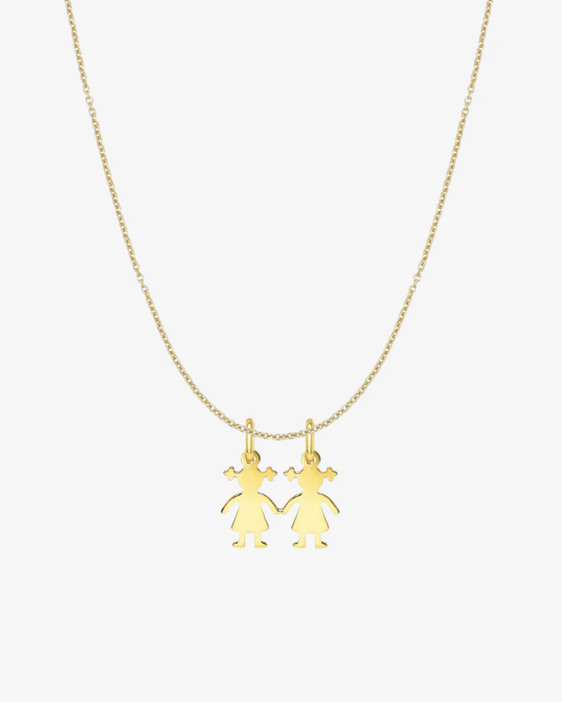 Collar con charms niña y niña - Image 2