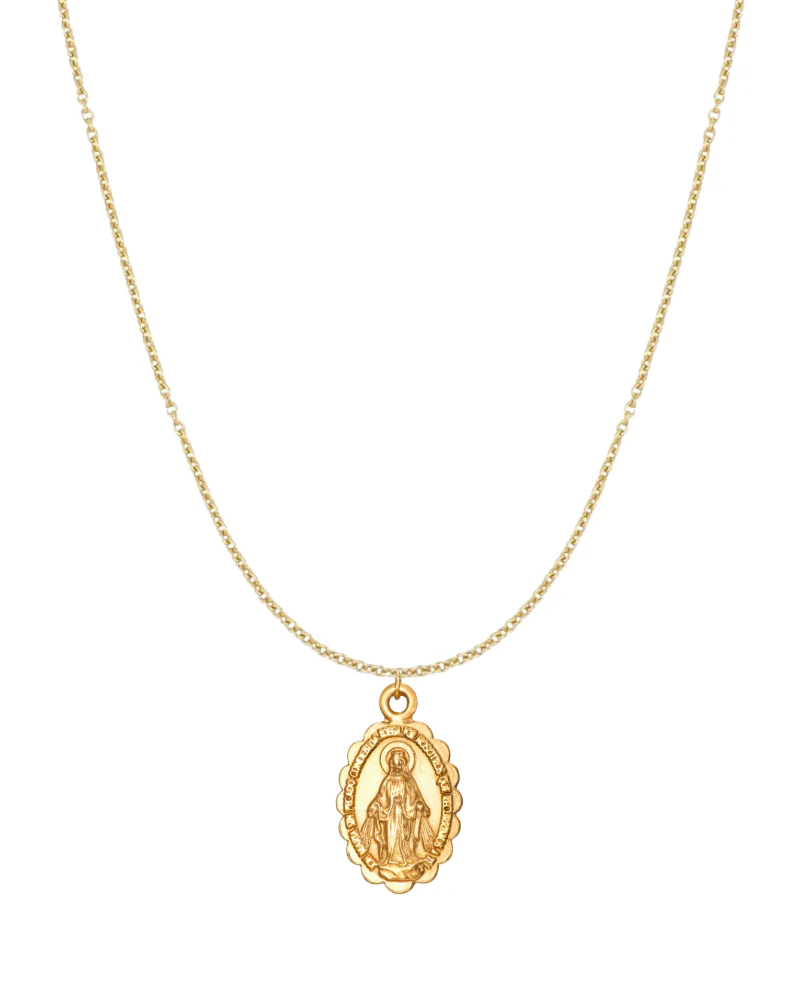 Collar Escapulario Virgen de la Milagrosa Acero