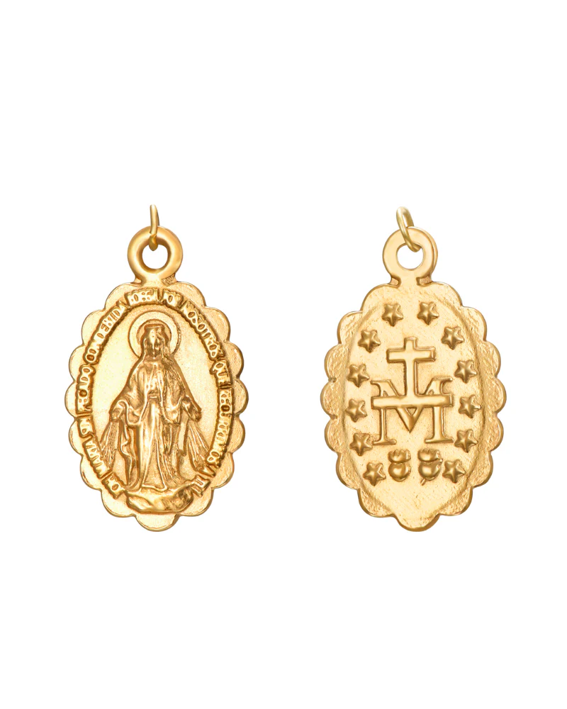 Collar Escapulario Virgen de la Milagrosa Acero - Image 3