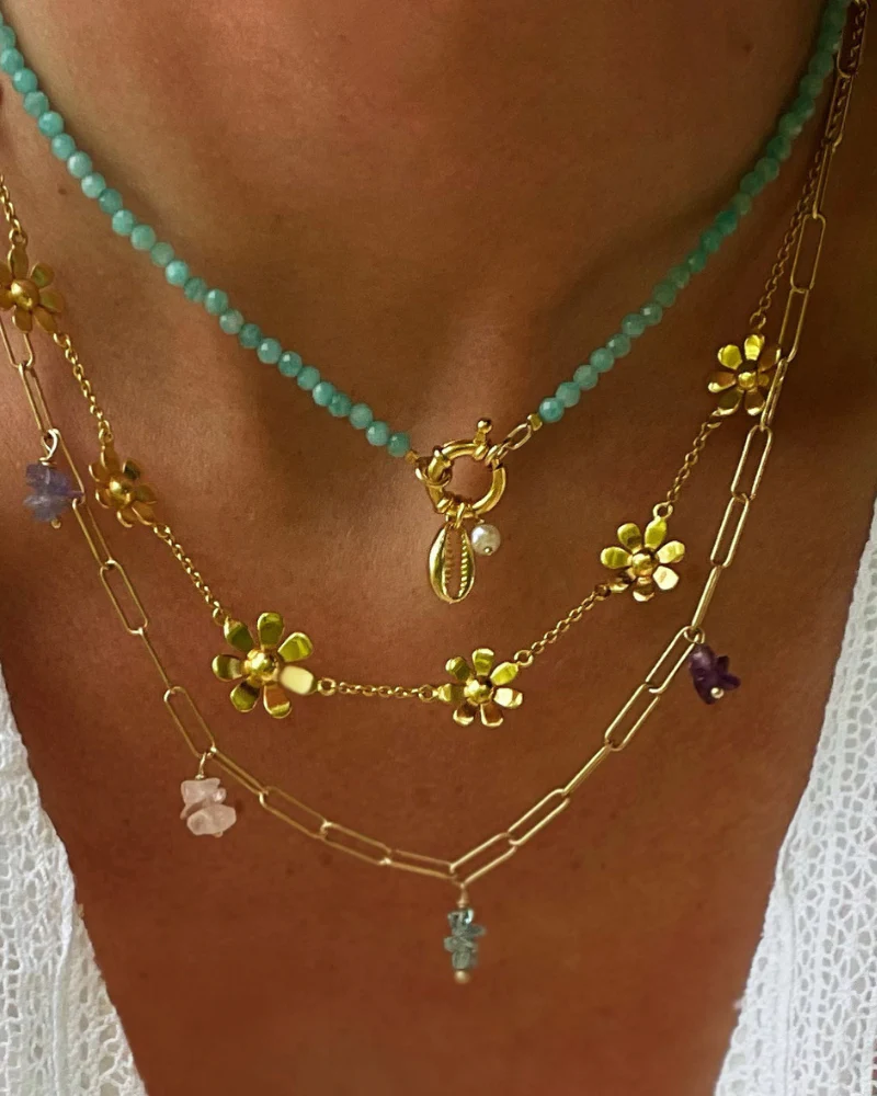 Collar Eternity mineral Amazonita - Image 2