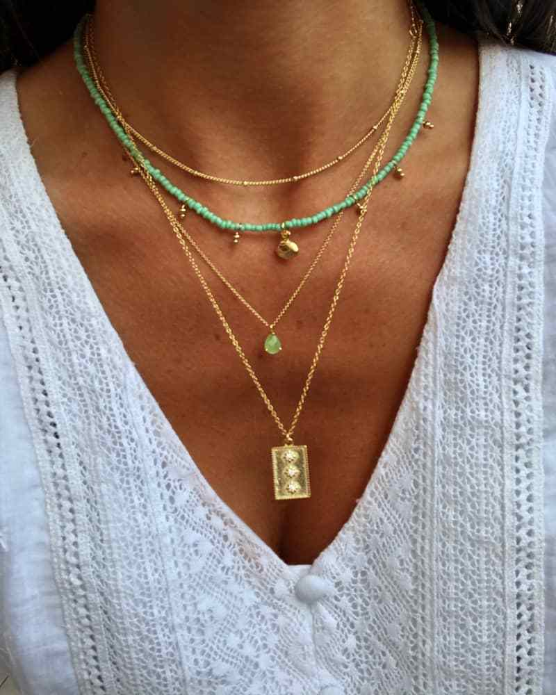Collar gota verde manzana - Image 2