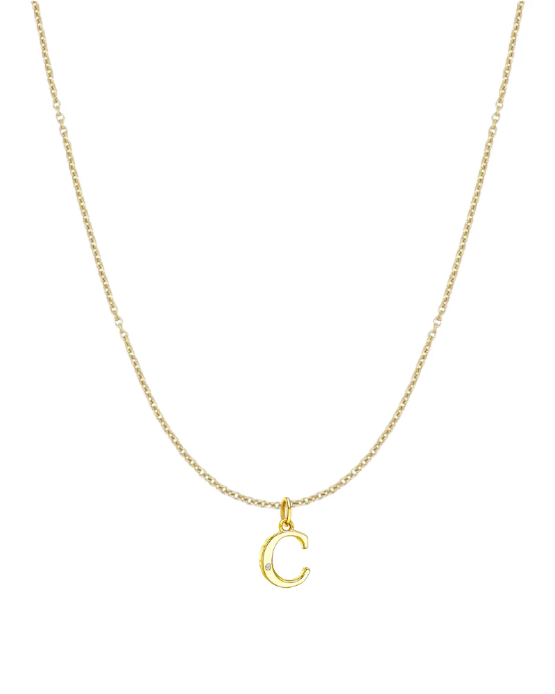 Collar inicial con circonita - Image 6