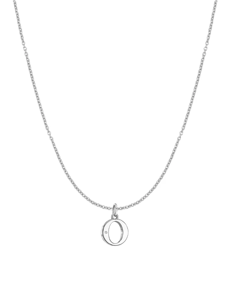 Collar inicial con circonita Silver - Image 16