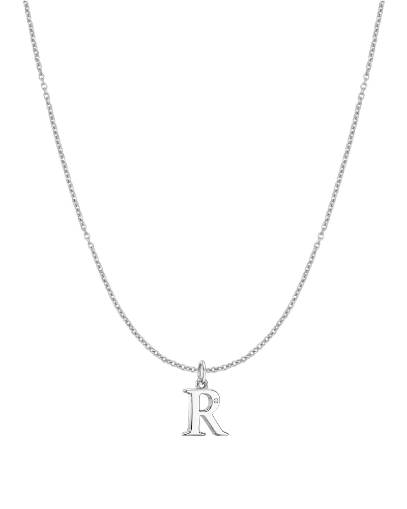 Collar inicial con circonita Silver - Image 18