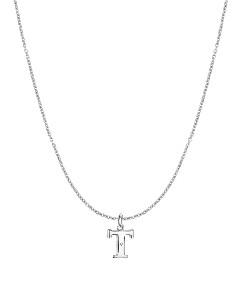 Collar inicial con circonita Silver - Image 20
