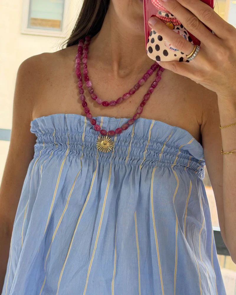 Collar Largo Jade Fucsia - Image 3