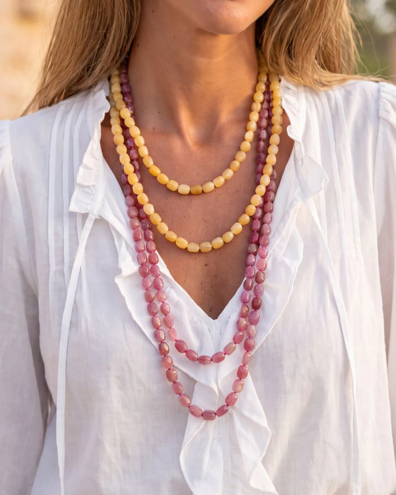 Collar Largo Jade Fucsia - Image 6