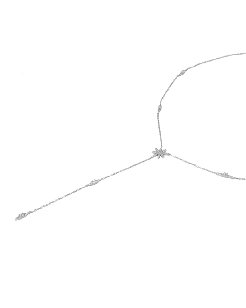 Collar Long Stars Silver