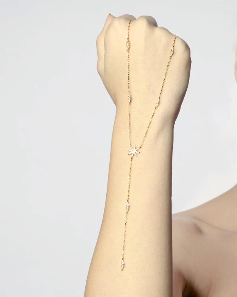 Collar Long Stars Silver - Image 3