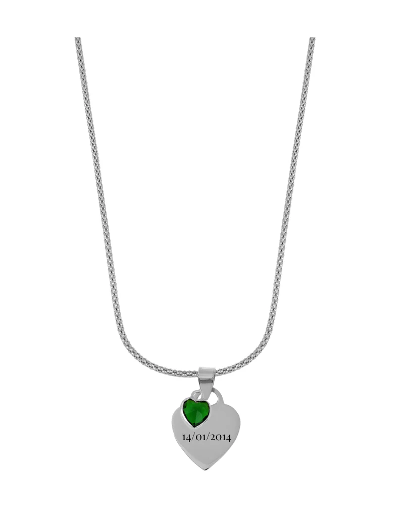 Collar Love Engraved Silver - Image 3