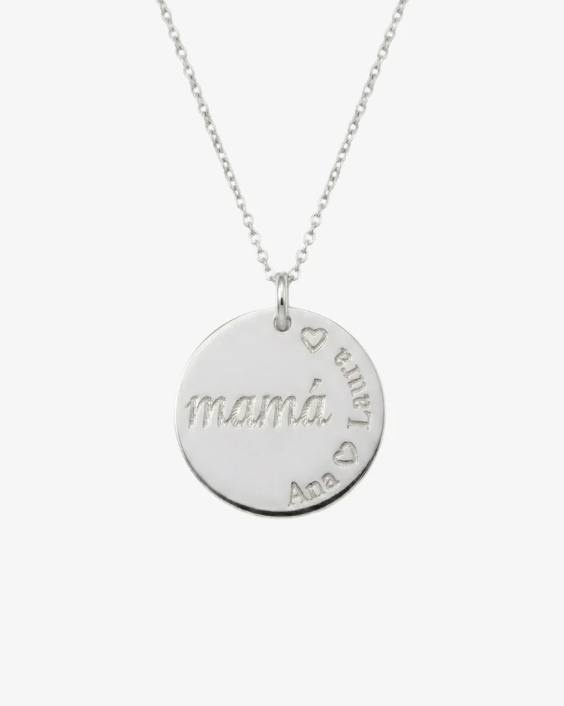 Collar mamá con nombres grabados Silver - Image 3