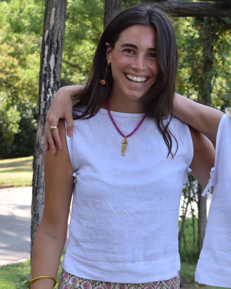 Collar Pez Jade Fucsia - Image 5