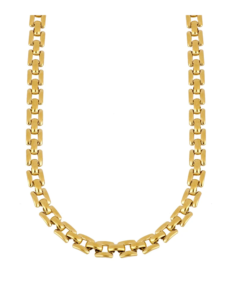 Collar trenza fina acero