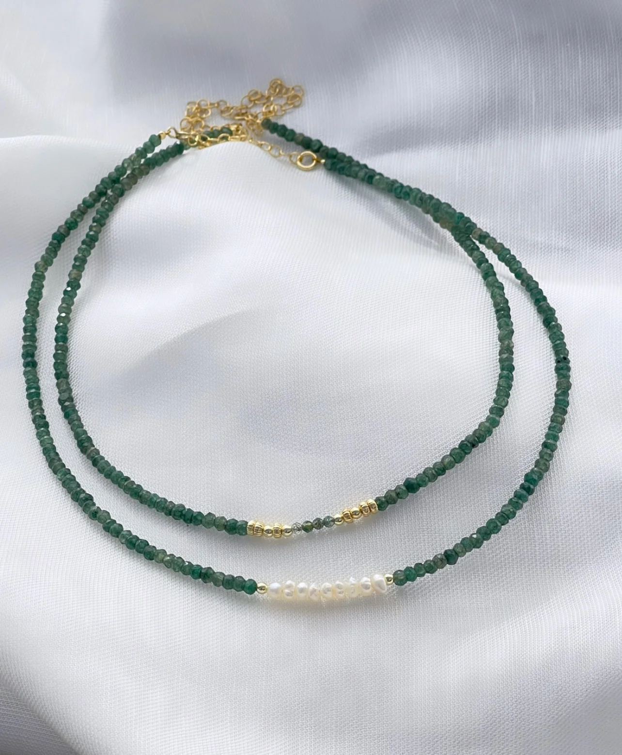 Conjunto Aventurina verde oscuro (opcional conjunto entero o por separado) - Image 2