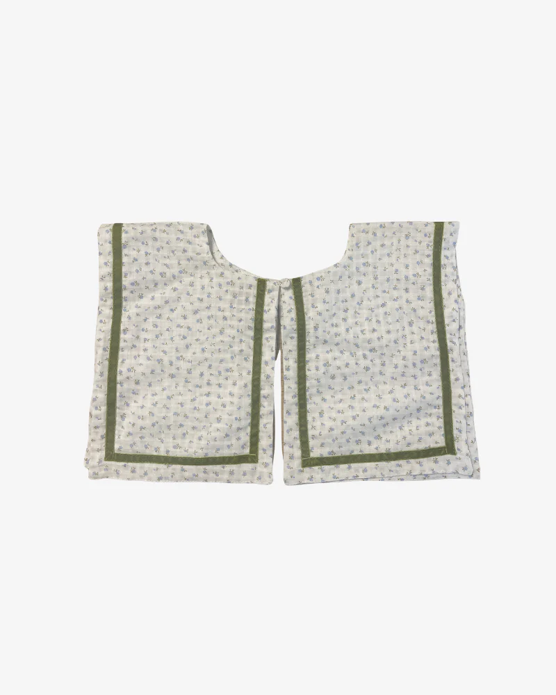 Cuello babero vestido green stripes - Image 2